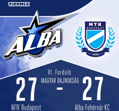 Kézilabda: Bravúros pontszerzés az MTK Budapest csapatának az otthonában